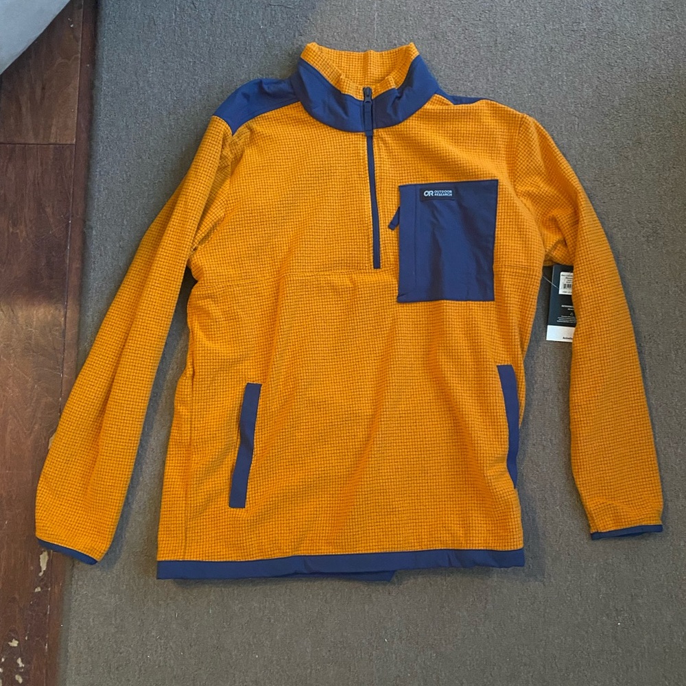 Outdoor research men’s trail mix quarter zip pullover